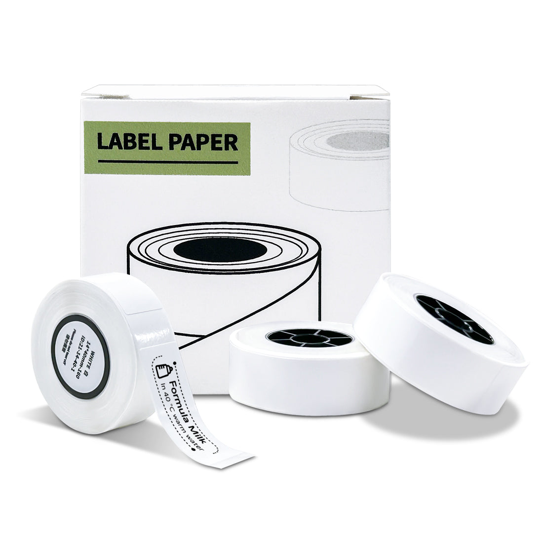 3 Rolls Thermal Printer Sticker Paper with Self-Adhesive for HP2 Label ...