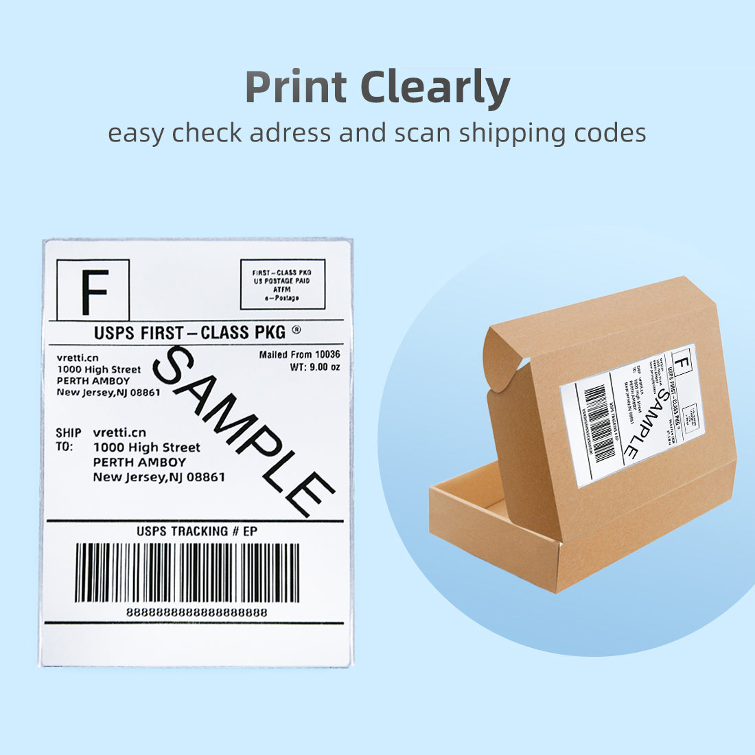 4x6 Direct Thermal Stack Labels (250 Labels Per Pack)